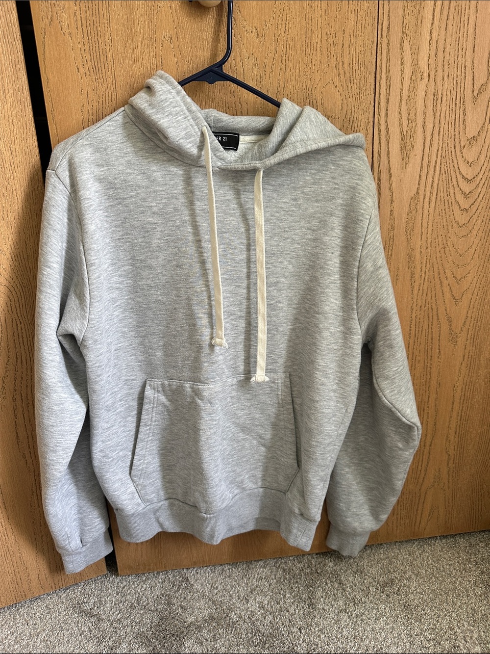 Women’s Light Gray Hoodie Sweatshirt - Casual Pullover